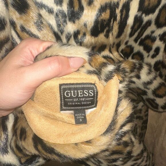 Guess Annette Reversible Coat - Cheetah Print - Picture 10 of 13